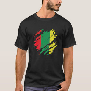 Camiseta História Negra Mês Bandeira Americana Africana