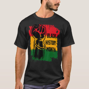 Camiseta História Negra Mês BHM Africano para Homens Mulher