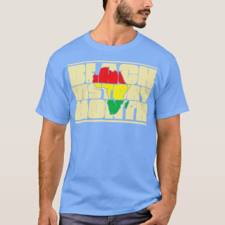Camiseta História Negra Mês da História Americana Africana