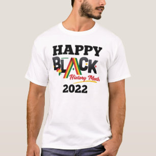 Camiseta História Negra Mês de 2022, Homens Melanin Menin