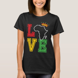 Camiseta História Negra Mês de Amor Continente Africano