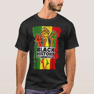 Camiseta História Negra Mês do Orgulho Africano Melanin