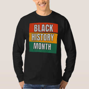 Camiseta História Negra Mês do Orgulho Americano Africano M