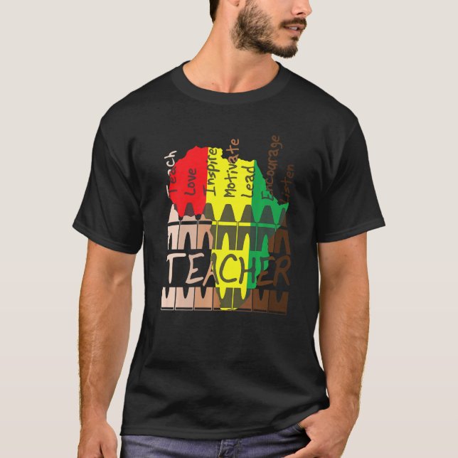 Camiseta História Negra Mês do Orgulho de Professores Melan (Frente)