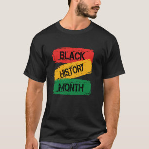 Camiseta História Negra Mês é História Americana Amém Afric