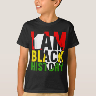 Camiseta História Negra Mês Eu Sou História Negra Melanin W