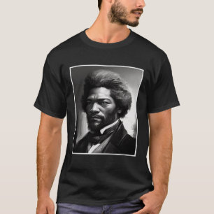 Camiseta História Negra Mês Frederick Douglass Carvão Ci