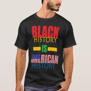 Camiseta História Negra Mês História Americana América Afri