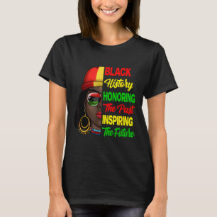 Camiseta História Negra Mês Honrando o Futuro Inspirador Pa