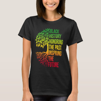 Camiseta História Negra Mês Honrando o Futuro Inspirador Pa