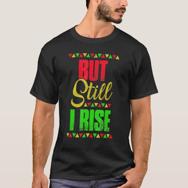 Camiseta História Negra Mês Mas Ainda Subo 1 (Frente)