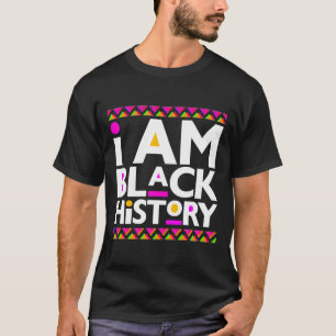 Camiseta História Negra Mês Melanin King Queen Men B