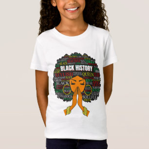 Camiseta História Negra Mês Melanin Queens Sista Rainha Wom