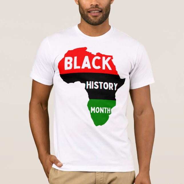 Camiseta História Negra Mês Melanin Rainha Rei África Amor (Frente)