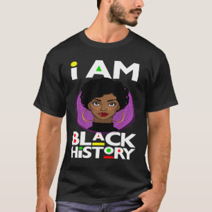 Camiseta História Negra Mês Melanina Homens Mulheres Crianç