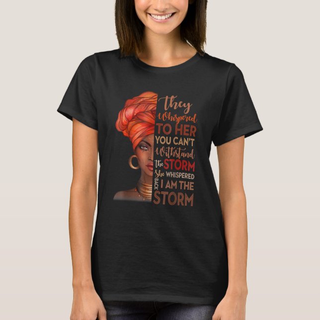 Camiseta História Negra Mês Mulher Africana Afro Eu Sou A R (Frente)
