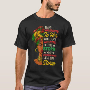 Camiseta História Negra Mês Mulher Africana Afro Eu Sou A R