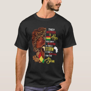Camiseta História Negra Mês Mulher Africana Afro Eu Sou A R