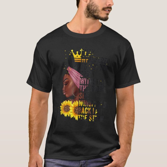 Camiseta História Negra Mês Mulher Africana Afro Eu Sou A R (Frente)