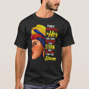 Camiseta História Negra Mês Mulher Africana Afro I Am The S