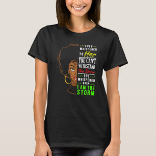 Camiseta História Negra Mês Mulher Africana Afro I Am The S