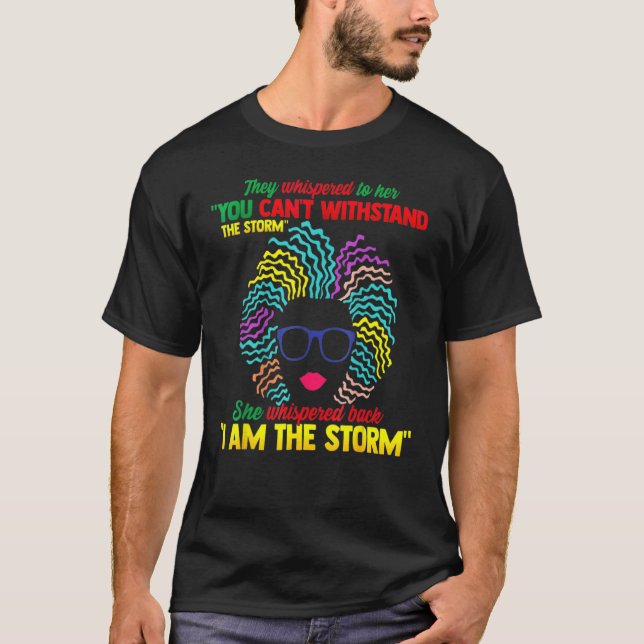Camiseta História Negra Mês Mulher Africana Afro I Am The S (Frente)