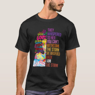 Camiseta História Negra Mês Mulher Africana Afro I Am The S