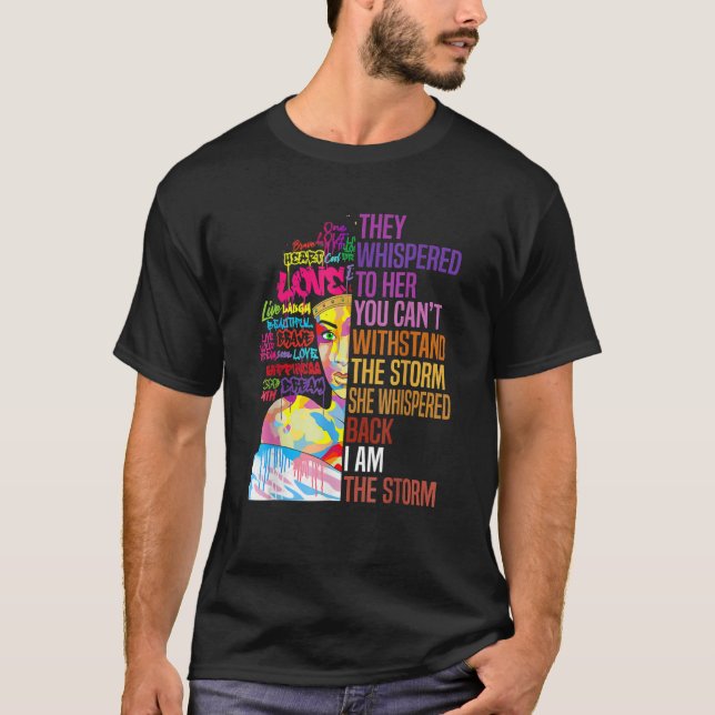 Camiseta História Negra Mês Mulher Africana Afro I Am The S (Frente)