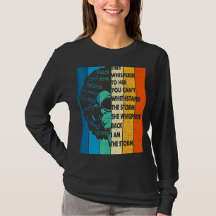 Camiseta História Negra Mês Mulher Africana Afro I Am The S
