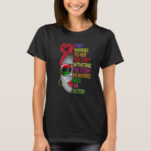 Camiseta História Negra Mês Mulher Africana Afro I Am The S