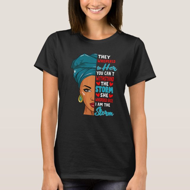 Camiseta História Negra Mês Mulher Africana Afro I Am The S (Frente)