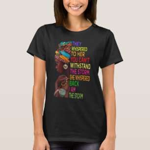 Camiseta História Negra Mês Mulher Africana Afro I Am The S