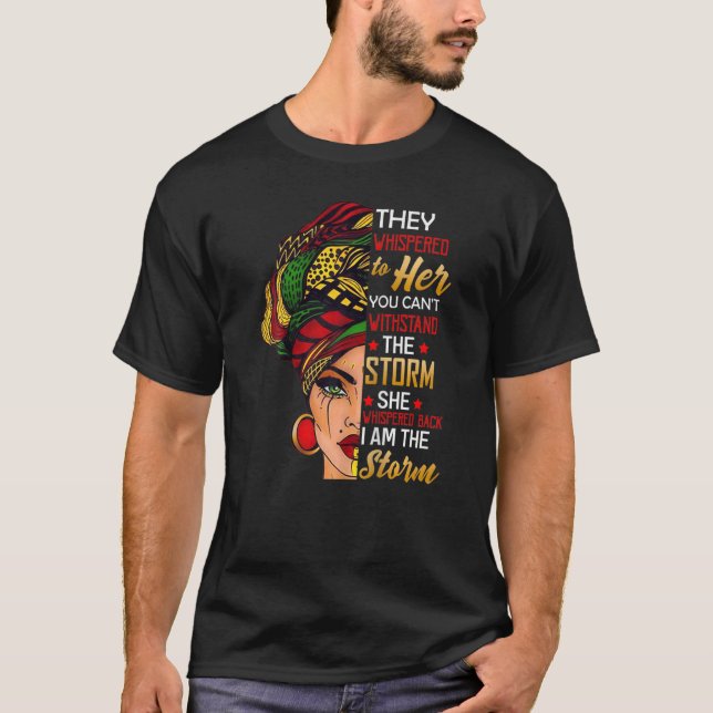 Camiseta História Negra Mês Mulher Africana Afro I Am The S (Frente)