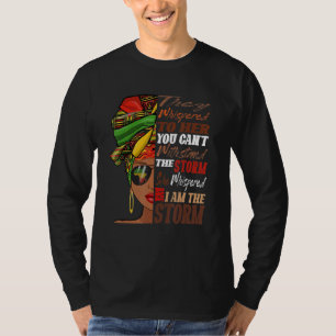 Camiseta História Negra Mês Mulher Africana Afro I Am The S