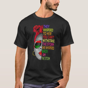 Camiseta História Negra Mês Mulher Africana Afro I Am The S
