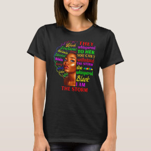 Camiseta História Negra Mês Mulher Africana Afro I Am The S