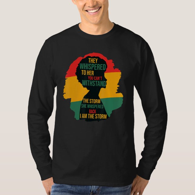 Camiseta História Negra Mês Mulher Africana Afro I Am The S (Frente)