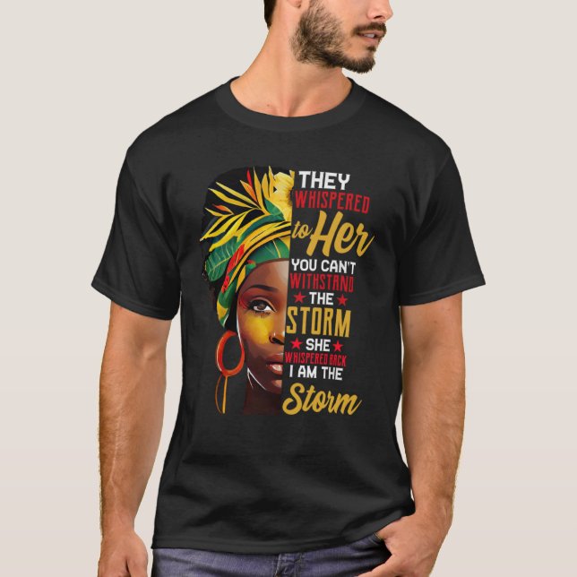 Camiseta História Negra Mês Mulher Africana Afro I Am The S (Frente)