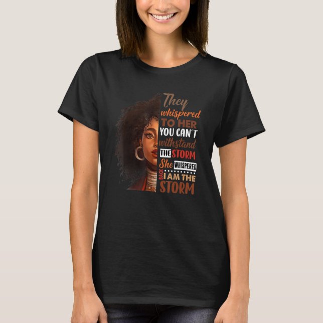 Camiseta História Negra Mês Mulher Africana Afro I Am The S (Frente)