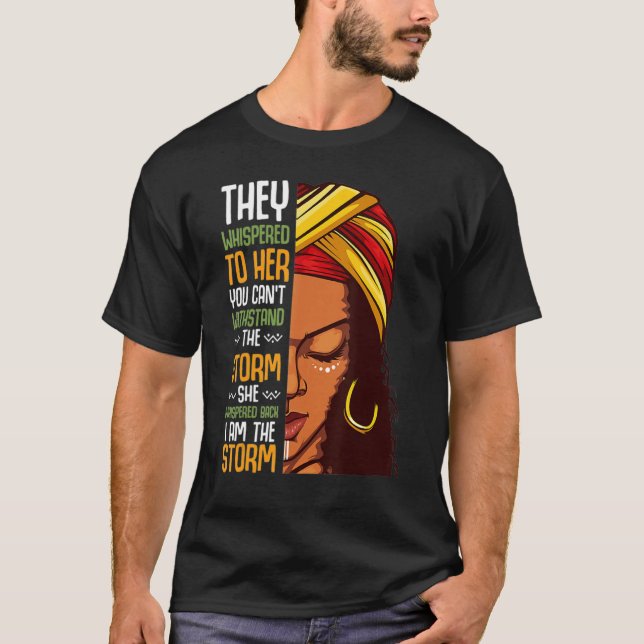 Camiseta História Negra Mês Mulher Africana Afro I Am The S (Frente)