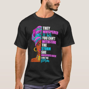 Camiseta História Negra Mês Mulher Africana Afro I Am The S