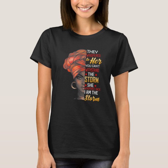 Camiseta História Negra Mês Mulher Africana Afro I Am The S (Frente)