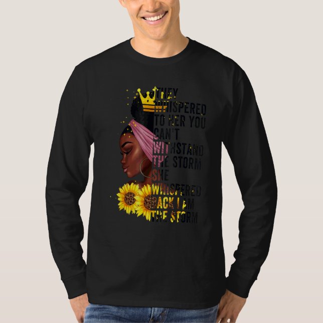 Camiseta História Negra Mês Mulher Africana Afro I Am The S (Frente)