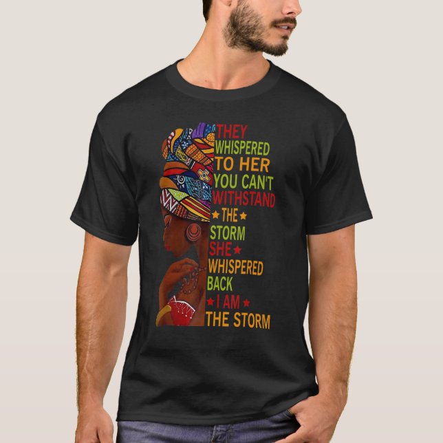 Camiseta História Negra Mês Mulher Africana Afro I Am The S (Frente)