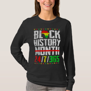 Camiseta História Negra Mês Mulher Africana - Orgulho Afric