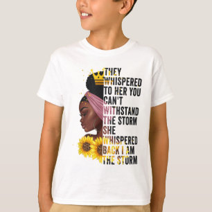 Camiseta História Negra Mês Mulheres Africanas Eu Sou A Rua