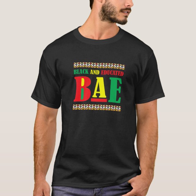 Camiseta História Negra Mês Negro-Americano-Africano-Bae (Frente)
