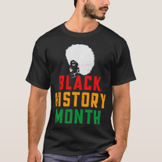 Camiseta História Negra Mês Orgulhoso Africano Americano