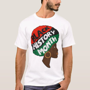 Camiseta História Negra Mês Orgulhoso Rainha Africana Liber