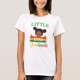 Camiseta História Negra Mês Pequena Senhorita Décimo Junto